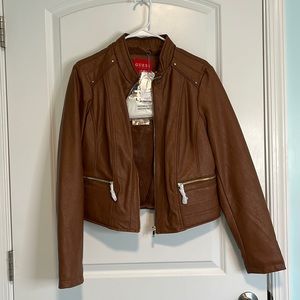 Leather GUESS jacket